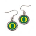 Oregon Ducks Earrings Round Style