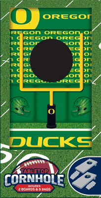Oregon Ducks NCAA Tabletop Cornhole Game