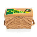 Oregon Ducks - Poppy Personal Picnic Basket Oregon Ducks - Poppy Personal Picnic Basket