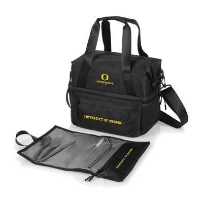 Oregon Ducks - Tarana Recycled Lunch Bag Cooler with Utensils
