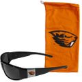 Oregon St. Beavers Chrome Wrap Sunglasses and Bag