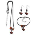 Oregon St. Beavers Euro Bead Jewelry 3 piece Set