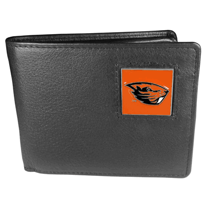 Oregon St. Beavers Leather Bi-fold Wallet