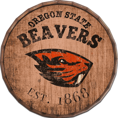 Oregon State Established Date 24" Barrel Top Sign