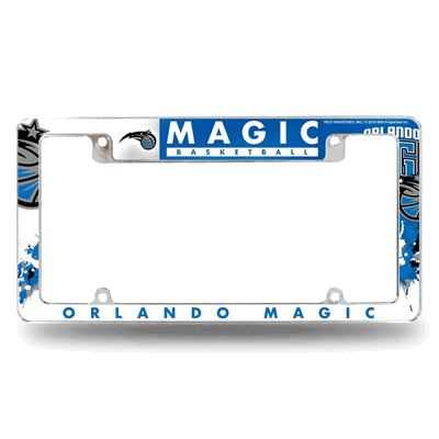 Orlando Magic Primary 12"x 6" Chrome Auto License Plate Frame