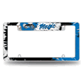 Orlando Magic Tie Dye 12"x 6" Chrome Auto License Plate Frame