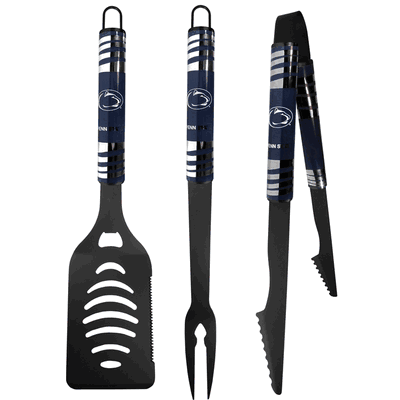 Penn St. Nittany Lions 3 pc Black Tailgater BBQ Set