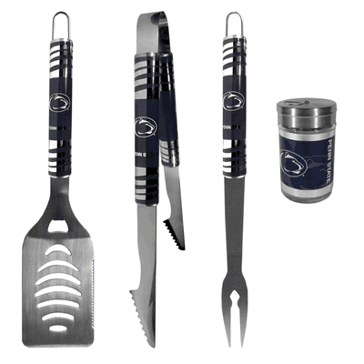 Penn St. Nittany Lions 3 Piece BBQ Set with Seasoning Shaker
