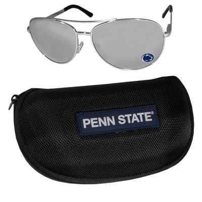 Penn St. Nittany Lions Aviator Sunglasses and Zippered Carrying Case