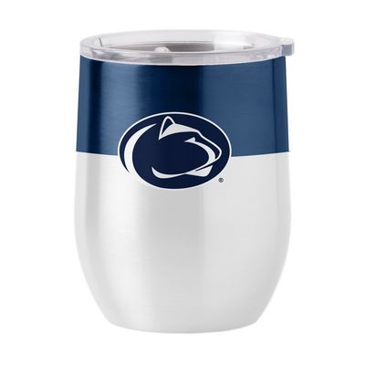 Penn State 16oz Colorblock Stainless Curved Beverage Tumbler