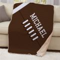 Personalized Football Sherpa Blanket
