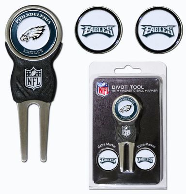 Philadelphia Eagles Golf Divot Tool with 3 Markers