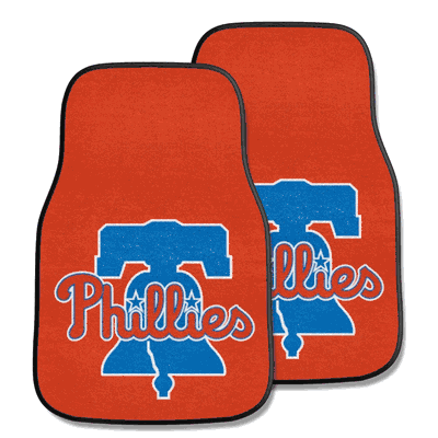 Philadelphia Phillies Front 2 Piece Carpet Car Mat Set