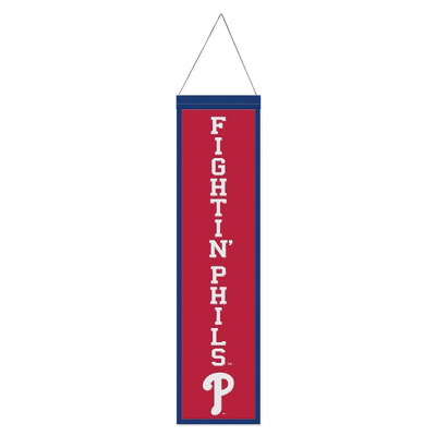 Philadelphia Phillies Wool Banner - Heritage Slogan Design
