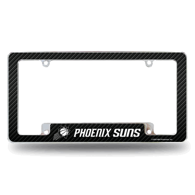 Phoenix Suns Black 12" x 6" Chrome Automotive License Plate Frame