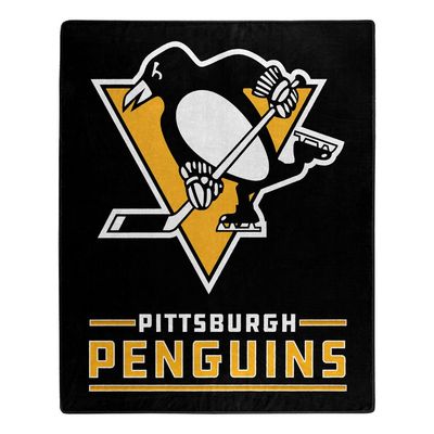 Pittsburgh Penguins Blanket 50x60 Raschel Interference Design