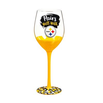 Pittsburgh Steelers 17oz Wine Glass Stemmed - Boxed