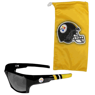 Pittsburgh Steelers Edge Wrap Sunglass and Bag Set