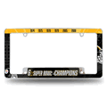 Pittsburgh Steelers Multi Champ Chrome Auto License Plate Frame