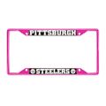Pittsburgh Steelers Pink Metal License Plate Frame Pittsburgh Steelers Pink Metal License Plate Frame