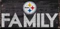 Pittsburgh Steelers Sign Wood 12x6 Family Design Pittsburgh Steelers Sign Wood 12x6 Family Design