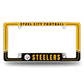 Pittsburgh Steelers Two-Tone Chrome Auto License Plate Frame