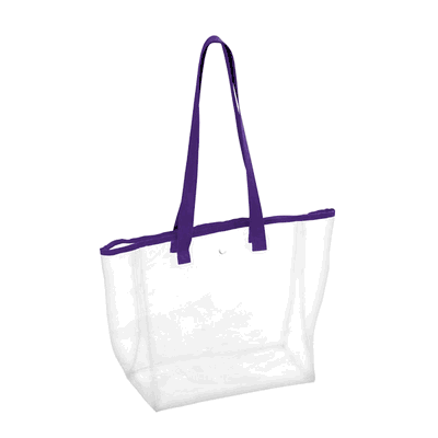 Plain Purple Stadium Clear Bag