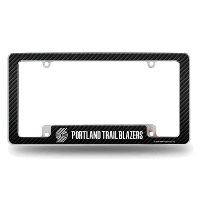 Portland Trail Blazers Black Chrome Automotive License Plate Frame