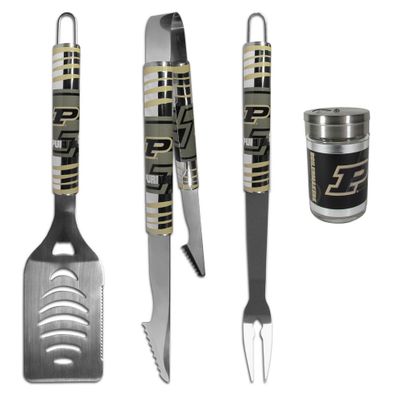 Purdue Boilermakers 3 Piece BBQ Set with Seasoning Shaker