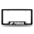 Purdue Boilermakers Carbon Fiber Chrome Automotive License Plate Frame