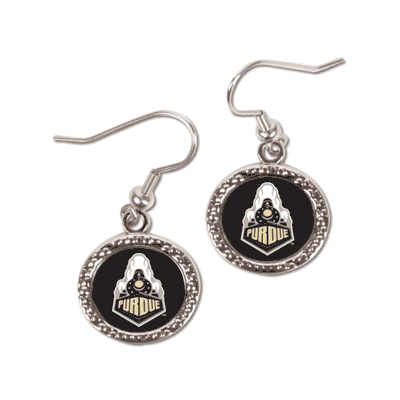 Purdue Boilermakers Earrings Round Style