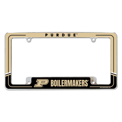 Purdue Boilermakers Two-Tone Chrome Automotive License Plate Frame