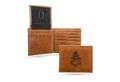 Purdue Laser Engraved Brown Billfold Wallet Purdue Laser Engraved Brown Billfold Wallet