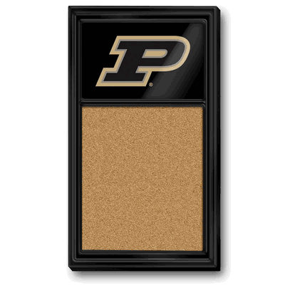 Purdue University Boilermakers Team Board Corkboard-Primary Logo-Black
