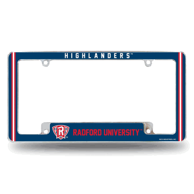 Radford Highlanders Classic Chrome Automotive License Plate Frame