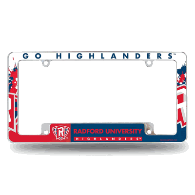 Radford Highlanders Primary Chrome Automotive License Plate Frame