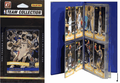 Rockets 2010-11 Donruss Trading Card Team Set Plus Storage Album