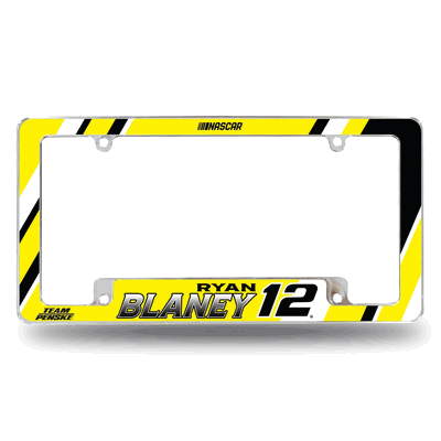Ryan Blaney 12" x 6" Chrome Automotive License Plate Frame