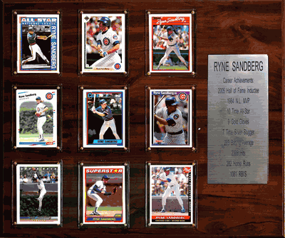 Ryne Sandberg Chicago Cubs Career Stat Plaque - 15 x 18