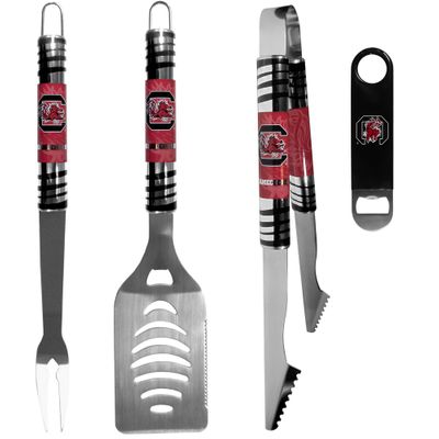 S. Carolina Gamecocks 3 pc BBQ Set and Bottle Opener