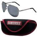 S. Carolina Gamecocks Aviator Sunglasses and Sports Case