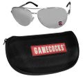 S. Carolina Gamecocks Aviator Sunglasses and Zippered Carrying Case