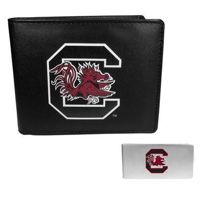 S. Carolina Gamecocks Leather Bi-fold Wallet & Money Clip