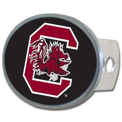 S. Carolina Gamecocks Oval Metal Hitch Cover Class II and III