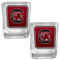 S. Carolina Gamecocks Square Glass Shot Glass Set