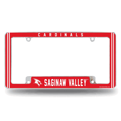 Saginaw Valley State�Cardinals Chrome Automotive License Plate Frame