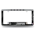San Antonio Spurs Multi Champ Chrome Automotive License Plate Frame San Antonio Spurs Multi Champ Chrome Automotive License Plate Frame