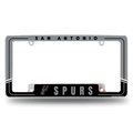 San Antonio Spurs Two-Tone Chrome Automotive License Plate Frame San Antonio Spurs Two-Tone Chrome Automotive License Plate Frame