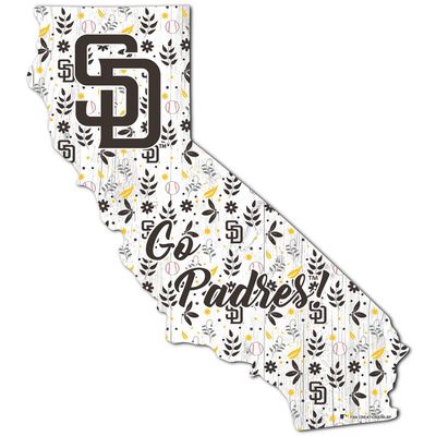 San Diego Padres 24" Floral State Wall Art