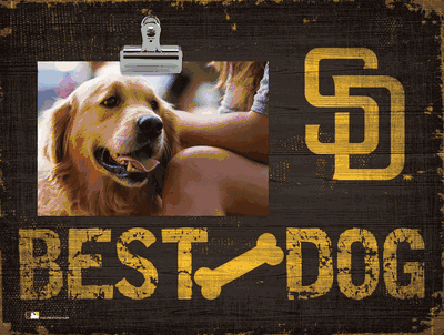 San Diego Padres "Best Dog" Clip Frame - 10 x 18